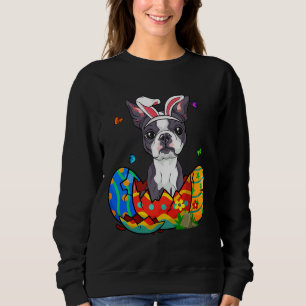 Easter Eggs French Bulldog Bunny Dog Sweatshirt