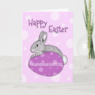 Easter Eggs Happy Easter Granddaughter Holiday Card