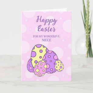 Easter Eggs Happy Easter Niece Holiday Card