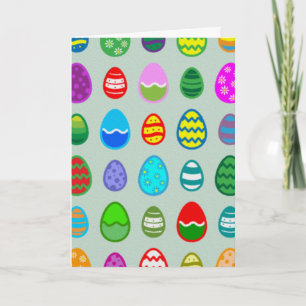 Easter Eggs Holiday Card