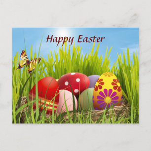 Easter Eggs Holiday Postcard