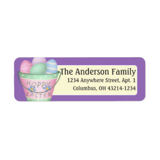 Easter Eggs Hoppy Easter Address Labels