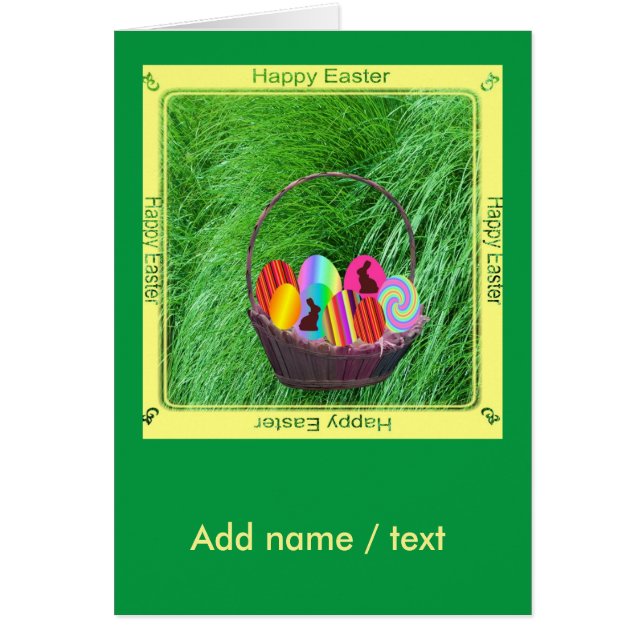 Easter Eggs in a Basket  (Front)