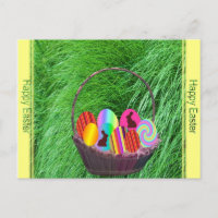 Easter eggs in a Basket