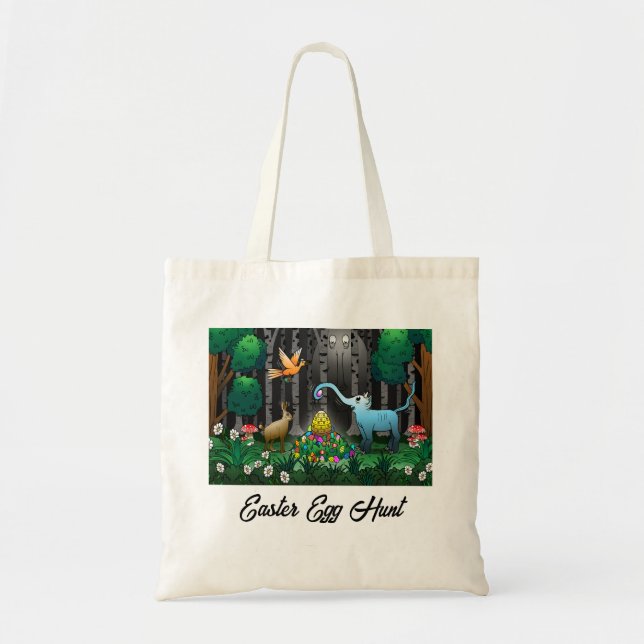 Easter Eggs in The Magical Forest Tote Bag (Front)