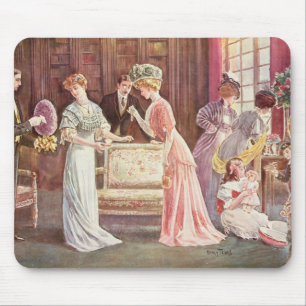 Easter Eggs in Town, 1908 Mouse Pad