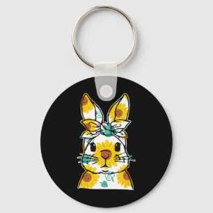  Easter Eggs Nurse Stethoscope Scrub Top Spring Sq Key Ring