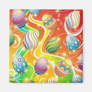 Easter Eggs Ornamental Design Magnet