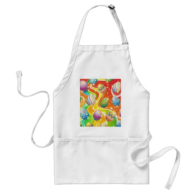 Easter Eggs Ornamental Design Standard Apron (Front)