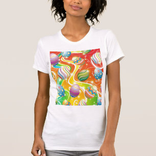 Easter Eggs Ornamental Design T-Shirt