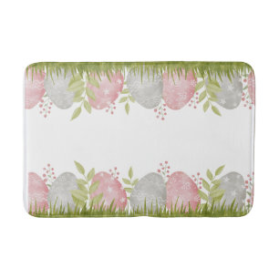 EASTER Eggs Pastel Spring Decor Bath Mat