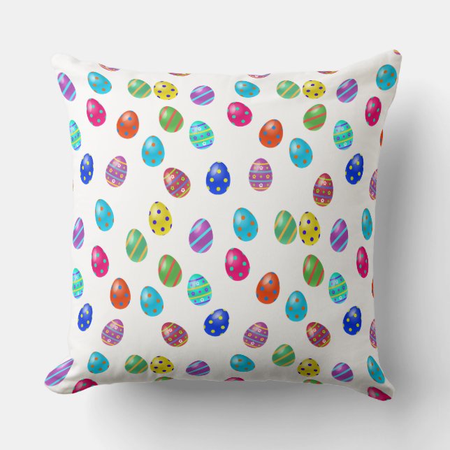 Easter Eggs Pattern Cushion (Front)