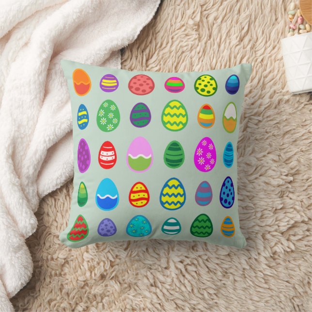 Easter Eggs Pattern Cushion (Blanket)