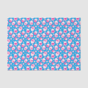 Easter eggs pink white custom colour gift tissue paper