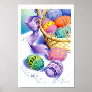 Easter eggs poster