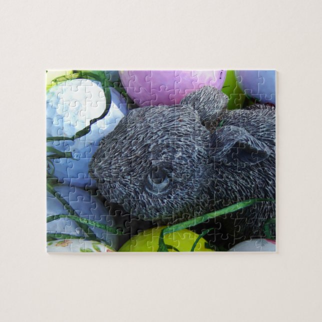 Easter Eggs, Rabbit Golf Balls Jigsaw Puzzle (Horizontal)