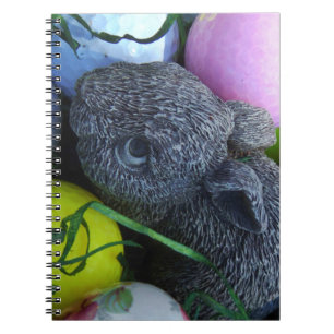 Easter Eggs, Rabbit Golf Balls Spiral Notebook