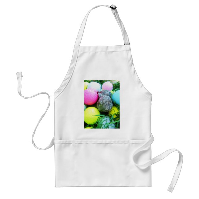 Easter Eggs, Rabbit , Golf Balls Standard Apron (Front)