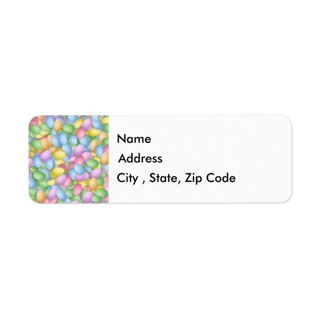 Easter Eggs Return Address Label (Front)
