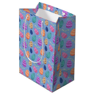 Easter Eggs Seamless Pattern Medium Gift Bag