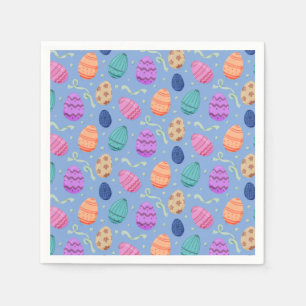 Easter Eggs Seamless Pattern Napkin