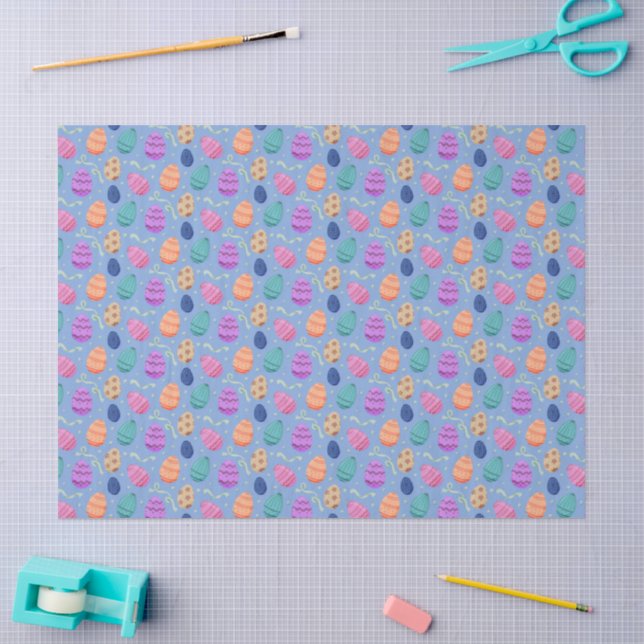 Easter Eggs Seamless Pattern Tissue Paper (Craft)