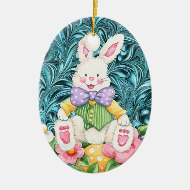Easter Eggs - SRF Ceramic Tree Decoration (Front)