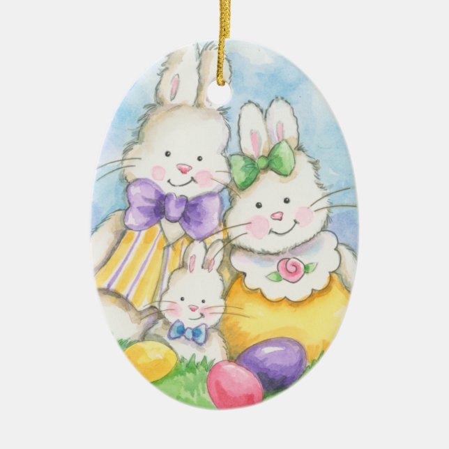 Easter Eggs - SRF Ceramic Tree Decoration (Front)