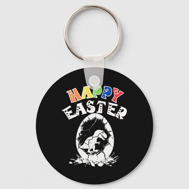 Easter Eggs T Rex Dino Boys  Key Ring (Front)