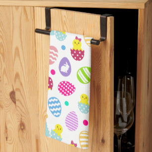 Easter Eggs Tea Towel