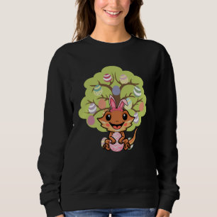 Easter Eggs Tree Bearded Dragon Bunny Happy Easter Sweatshirt