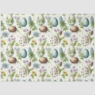 Easter eggs vintage nostalgic pattern No5 Tissue Paper