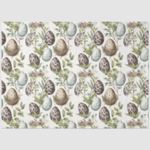 Easter eggs vintage nostalgic pattern No9 Tissue Paper