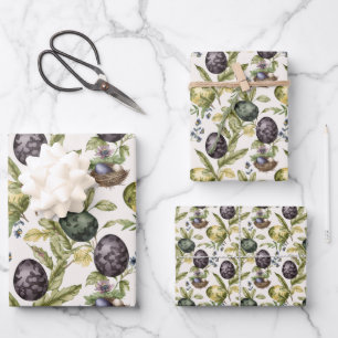 Easter eggs vintage nostalgic pattern No 3 Wrapping Paper Sheet