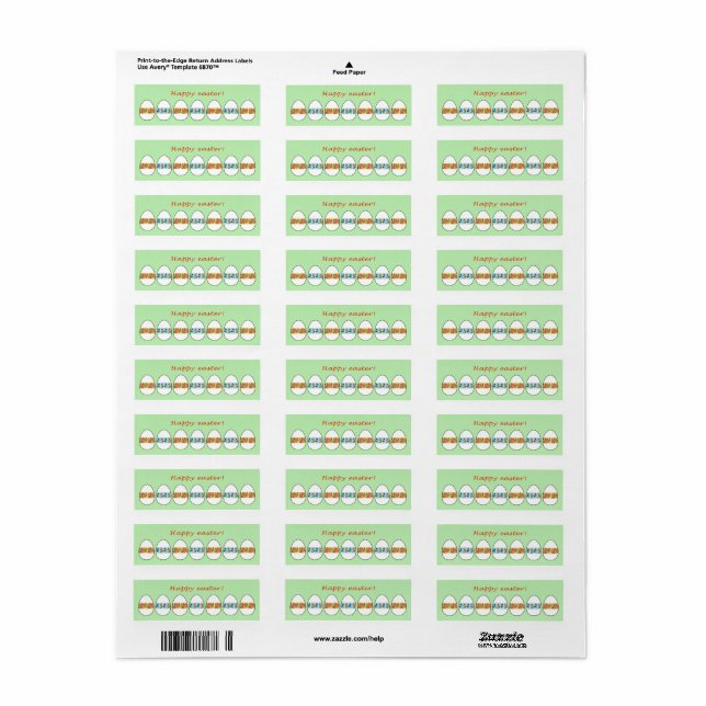 Easter eggs with a floral pattern (Full Sheet)