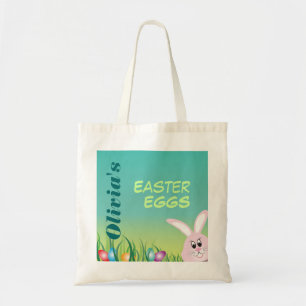 Easter Eggs with Bunny Personalised Tote Bag