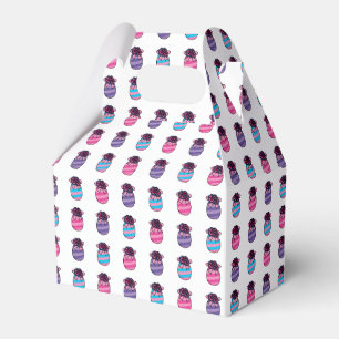 Easter Eggs with Flowers and Ribbon Favour Box