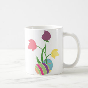 Easter Eggs with Spring Flowers Coffee Mug