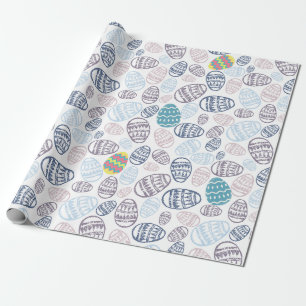 Easter eggs wrapping paper