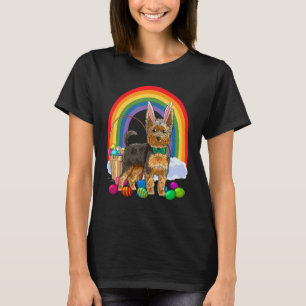 Easter Eggs Yorkshire Terrier Bunny Yorkie Dog T-Shirt