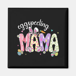 Easter Eggspecting Mama Pregnancy Announcement Magnet