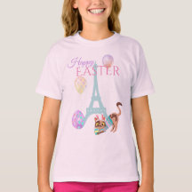Easter Eiffel Tower and Cat Pastel Balloons