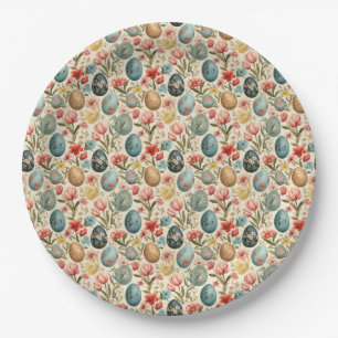 Easter Elegance  Paper Plate