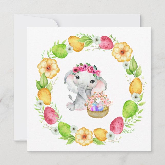 Easter Elephant Card (Front)
