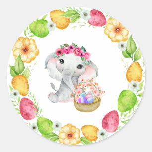 Easter Elephant Stickers