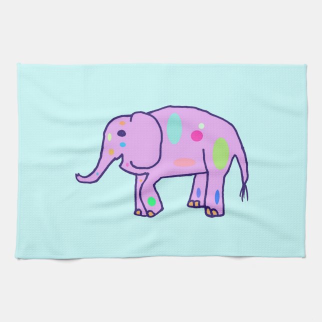 Easter Elephant towel (Horizontal)