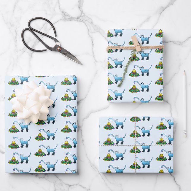 Easter Elephants Egg Hunt Wrapping Paper Sheet (Front)