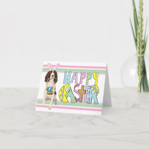 Easter English Springer Spaniel Holiday Card
