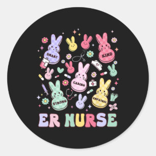 Easter Er Emergency Department Nurse Practitioner  Classic Round Sticker