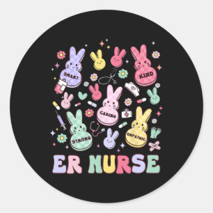 Easter Er Emergency Department Nurse Practitioner  Classic Round Sticker